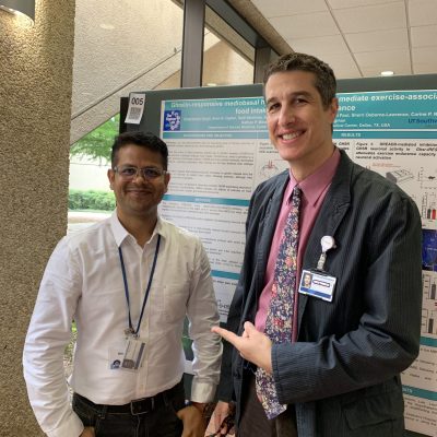 Om presenting his award-winning poster at the 8th Annual Seldin Symposium 5-2023