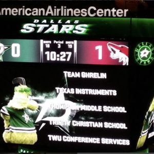 Team Ghrelin outing at the Dallas Stars game